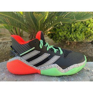 Adidas Harden Stepback Black Grey Mint Basketball Kids Shoes Size 5 FW8545